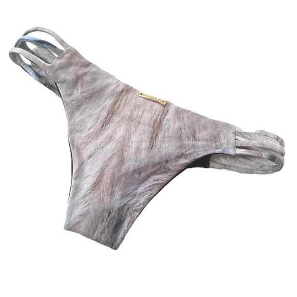 San Lorenzo Bikini Bottom Swimwear XS Strappy Side Extra Small Reversible - Picture 2 of 3